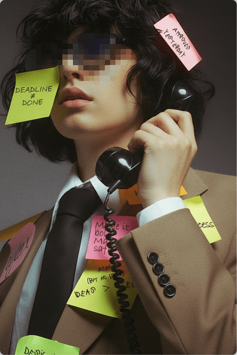 Sticky notes portrait